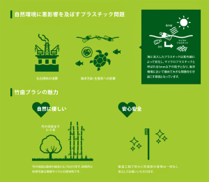 環境に配慮したエコ歯ブラシ